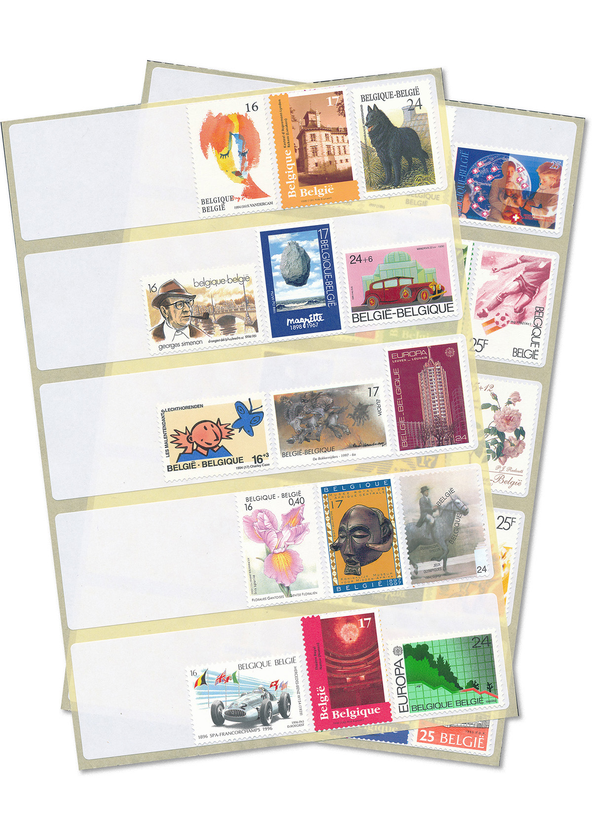 Postzegel-etiketten